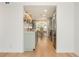 Modern kitchen open to dining area with stainless steel appliances and breakfast bar at 39 Ivy Gates Ne, Atlanta, GA 30342