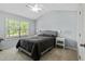Comfortable bedroom with a ceiling fan, and a window with natural light at 719 Fairview Rd, Brooks, GA 30205
