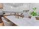 Spacious kitchen with marble countertops, updated appliances, and a large center island at 195 Childs Nw Dr, Atlanta, GA 30314