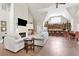 Inviting community clubhouse boasting a cozy fireplace and a fully equipped kitchen for residents' enjoyment at 120 Chastain Nw Rd # 608, Kennesaw, GA 30144