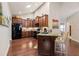 Bright kitchen with hardwood floors, stainless appliances and ample counter space at 120 Chastain Nw Rd # 608, Kennesaw, GA 30144