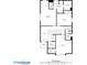 Second-floor layout includes primary bedroom, two additional bedrooms, bathrooms, and laundry room at 261 Highland Village Ln, Woodstock, GA 30188