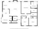 Detailed floor plan showcasing the layout of the home, including the living room, bedrooms, and kitchen at 5265 Bentley Hall Dr, Alpharetta, GA 30005