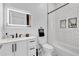 Modern bathroom featuring a vanity, toilet, and shower at 1774 Vesta Ave, Atlanta, GA 30337
