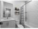 Well lit bathroom with updated vanity, subway tile shower and modern fixtures at 2614 Talley St, Decatur, GA 30030