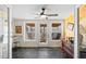 Sun room with slate flooring, and natural light at 4941 N Helton Rd, Winston, GA 30187