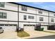 Spacious two-car garage with private driveway parking at this lovely townhome at 1008 Knoxboro Ln, Woodstock, GA 30188