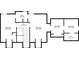 Second-floor plan with bedrooms, a bath, hall, and walk in closet layout at 4086 Norton Se Pl, Smyrna, GA 30082