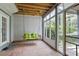 Relaxing screened porch with a swing and an outdoor view at 4086 Norton Se Pl, Smyrna, GA 30082