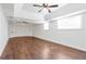 Finished basement featuring hardwood floors, built-in shelving and lots of natural light at 4095 Boles Creek Dr, Duluth, GA 30096