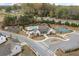 Aerial view of community center with pool and tennis courts at 228 Idylwilde Way, Canton, GA 30115