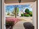 Welcoming view from the front porch, showcasing the beautiful landscaping and peaceful neighborhood at 4070 Amber Leaf Dr, Roswell, GA 30076