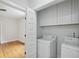 Convenient laundry room with washer and dryer at 404 Princeton Ne Way, Atlanta, GA 30307