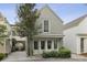 Charming home with a covered entrance, gray siding, and well-maintained landscaping at 530 Bismark Ne Rd, Atlanta, GA 30324