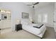 Serene main bedroom with ensuite bathroom, neutral tones and a ceiling fan at 530 Bismark Ne Rd, Atlanta, GA 30324