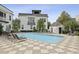 Community pool with lounge chairs for relaxing on a sunny day at 530 Bismark Ne Rd, Atlanta, GA 30324
