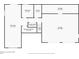 Detailed basement floor plan shows flex rooms, laundry, storage and the garage of this property at 9283 Whaleys Lake Ln, Jonesboro, GA 30238