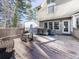Covered deck with wicker furniture and dining area, perfect for outdoor entertaining at 2311 October Nw Ct, Acworth, GA 30102