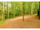 Large backyard with mature trees for privacy and seclusion from other properties at 2433 Helmsdale Ne Dr, Atlanta, GA 30345
