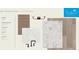 Guest bathroom design selections include Maddox almond cabinets, quartz countertops, and Shaw floor and wall tile at 555 Southland Cir, Canton, GA 30115