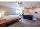 Bedroom with hardwood floors, ceiling fan, closet, and natural light from a window at 1010 Eden Se Ave, Atlanta, GA 30316