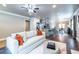 Spacious living area with a modern kitchen, hardwood floors, and stylish contemporary furnishings at 1010 Eden Se Ave, Atlanta, GA 30316