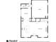 Real Estate Floor Plan displaying the home's layout including Kitchen, Living Room, Dining Area, and Garage at 1911 Commons Cir, Brookhaven, GA 30341