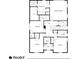 Real Estate Floor Plan displaying the home's layout including Bedrooms, Bathrooms, Closets, and Laundry at 1911 Commons Cir, Brookhaven, GA 30341