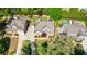 A beautiful neighborhood is showcased in this aerial view, highlighting large manicured lawns and mature tree coverage at 2141 Abby Ne Ln, Atlanta, GA 30345