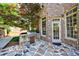 Outdoor grilling area boasts stone accents, built-in grill, and convenient access to the house at 2141 Abby Ne Ln, Atlanta, GA 30345