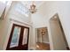 Elegant foyer with high ceilings and decorative glass double doors at 2141 Abby Ne Ln, Atlanta, GA 30345