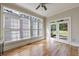 Sun Room with hardwood floors, neutral paint, large windows, and outdoor views at 2141 Abby Ne Ln, Atlanta, GA 30345
