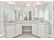 Bright bathroom featuring double sinks, granite countertop, and recessed lighting at 3229 Summer Stream Nw Ln, Kennesaw, GA 30152
