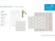 Guest bathroom design elements showing cabinets, countertops, floor tile, and wall tile at 559 Southland Cir, Canton, GA 30115