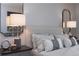 Well-appointed bedroom featuring stylish lamps, decorative pillows, and elegant nightstands for a cozy ambiance at 559 Southland Cir, Canton, GA 30115