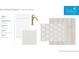 Spec design features showcasing guest bathroom options, including cabinets, countertop, hardware and tile selections at 559 Southland Cir, Canton, GA 30115