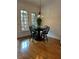 An eat-in kitchen area with a breakfast nook and hardwood floors at 611 Parkside Village Nw Way, Marietta, GA 30060