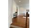 Foyer with hardwood floors, wainscoting, and bright, neutral paint at 611 Parkside Village Nw Way, Marietta, GA 30060