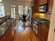 Kitchen with stainless steel appliances, granite counters and breakfast bar seating area at 611 Parkside Village Nw Way, Marietta, GA 30060