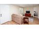 Finished basement featuring a comfortable sofa and TV at 131 Helmswood Sw Cir, Marietta, GA 30064