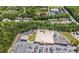Aerial view shows the proximity of the property to local commercial areas at 168 Ellis Dr, Conyers, GA 30012
