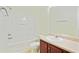 Well-maintained bathroom featuring a combination tub and shower, toilet, and vanity with sink at 168 Ellis Dr, Conyers, GA 30012