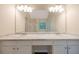 Bathroom featuring a long vanity top with double sinks and updated fixtures at 272 Ascott Ln, Woodstock, GA 30189