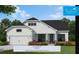 Charming two-story home featuring a symmetrical facade, attached garage, and professionally landscaped front yard at 341 Sobeck Way, Canton, GA 30115