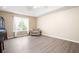 Bedroom with vaulted ceilings, hardwood flooring, and bright window at 350 Spring View Ct, Dallas, GA 30157