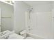Bathroom featuring a shower-tub, vanity, and chrome fixtures at 362 Mcgiboney Rd, Covington, GA 30016