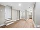 Finished basement with luxury vinyl plank flooring, closet space and access to a full bathroom at 1623 Athens Sw Ave, Atlanta, GA 30310