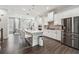 Spacious modern kitchen with a large center island and stainless steel appliances at 245 Fairview Cir, Roswell, GA 30076