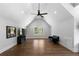 Generous bonus room features vaulted ceilings, hardwood floors, and natural light, ideal for a Gathering at 120 Farm Gate Dr, Woodstock, GA 30188