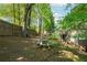 Fenced backyard with picnic table at 2109 Defoors Ferry Nw Rd # D, Atlanta, GA 30318